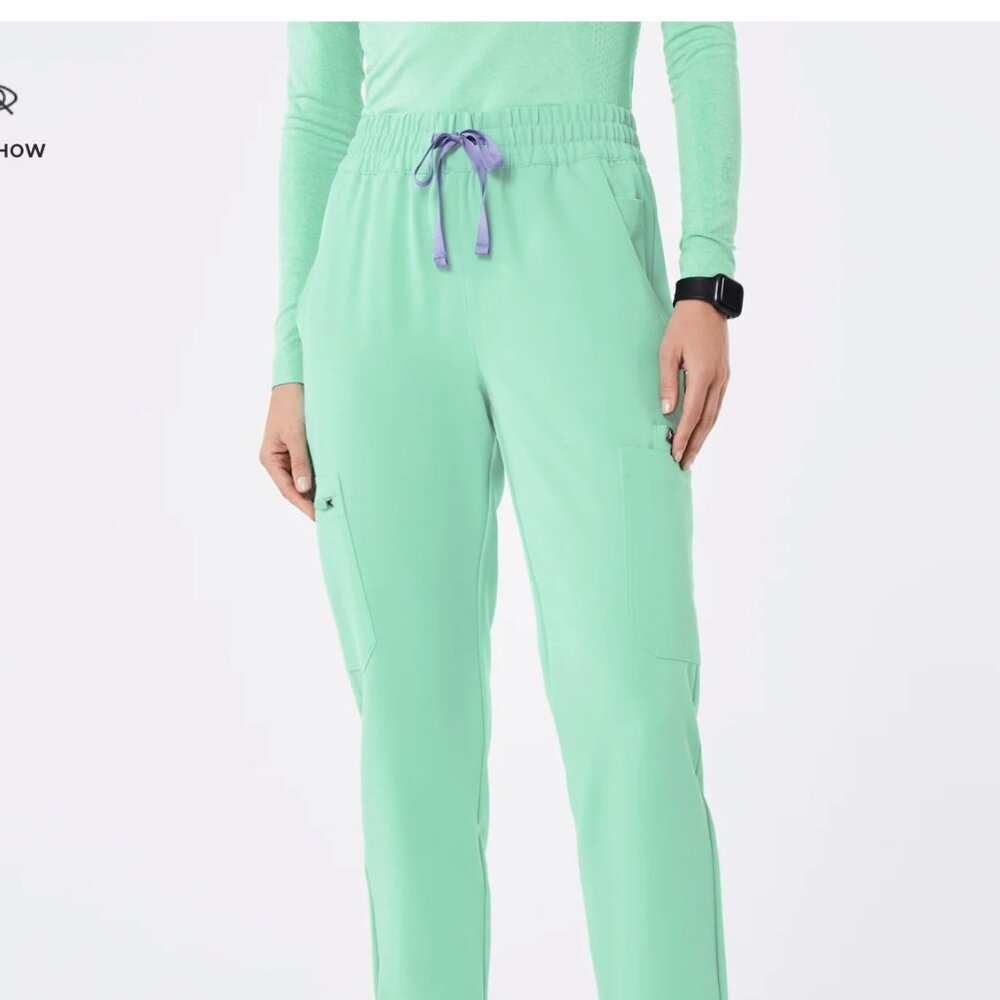 FIGS High Waisted Uman Skinny Scrub Pants™- XXS- Petite- surgical green-
